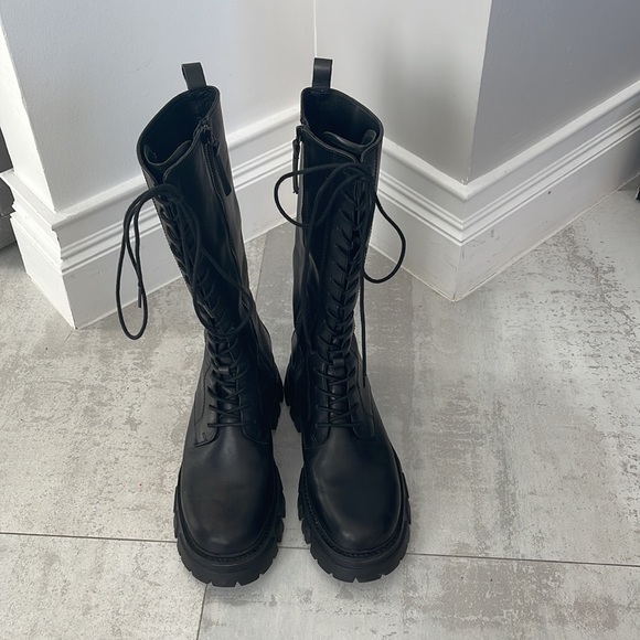 Ash Lullaby Lace Up Leather Boots 